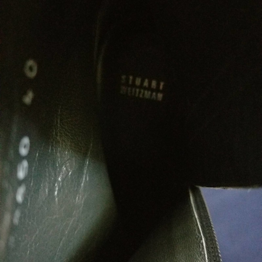 Stuart Weitzman Patent Leather Black Ankle Boots Size 40 - Picture 11 of 11
